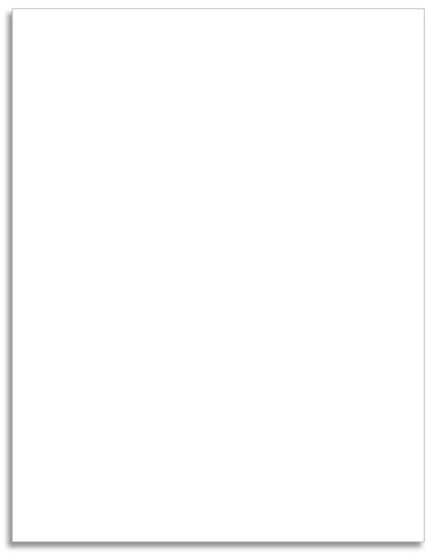 Paper Floor Mats - Blank White Paper Mat