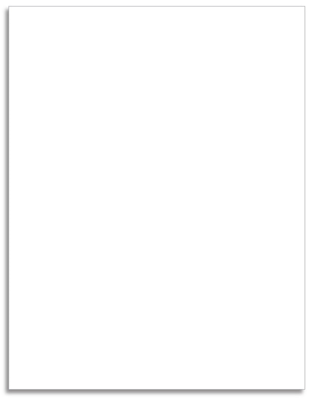 Paper Floor Mats - Blank White Paper Mat