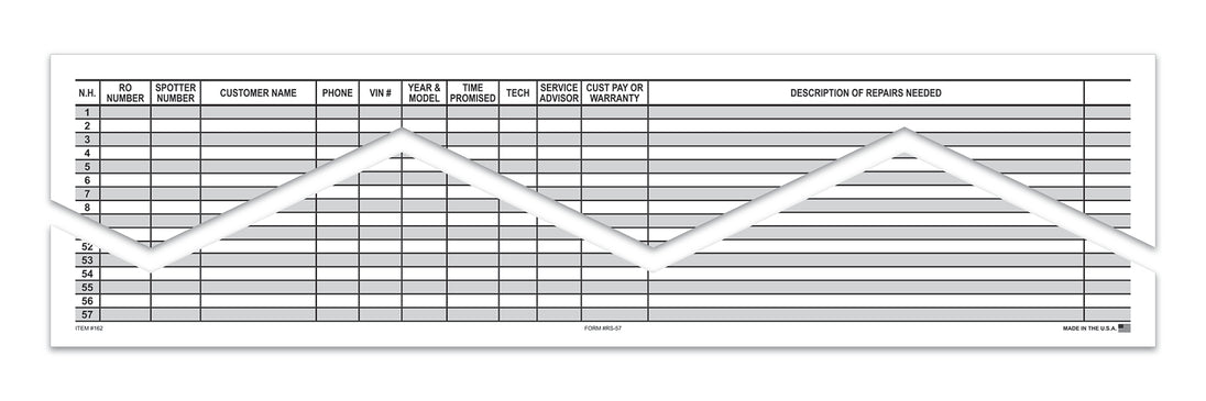 Route Sheets/Appointments - Form #RS-57