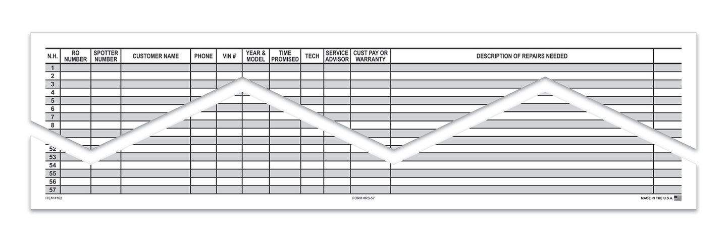 Route Sheets/Appointments - Form #RS-57