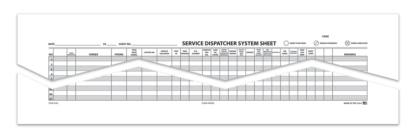 Route Sheets/Appointments - Form #SDSS