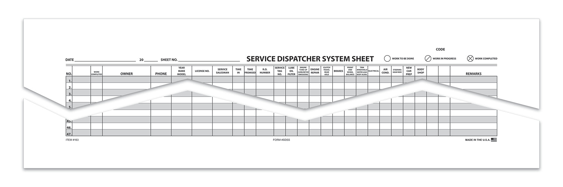 Route Sheets/Appointments - Form #SDSS