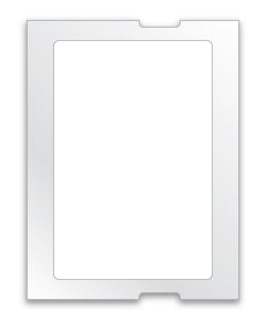 Static Cling Stock Labels - Blank White Generic Roll Labels