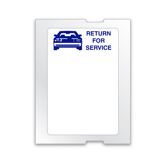 Static Cling Printing System Supplies - "Return for Service" Generic Roll Labels (Large)