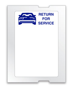 Static Cling Printing System Supplies - "Return for Service" Generic Roll Labels