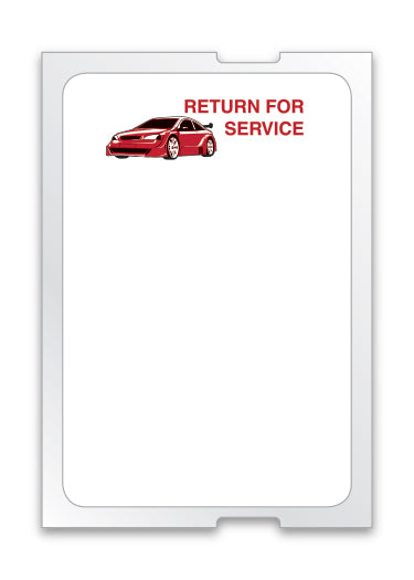 ROLL LABELS - RED - RETURN FOR SERVICE