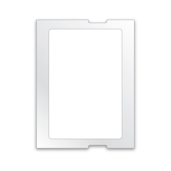 Static Cling Stock Labels - Blank White Generic Roll Labels