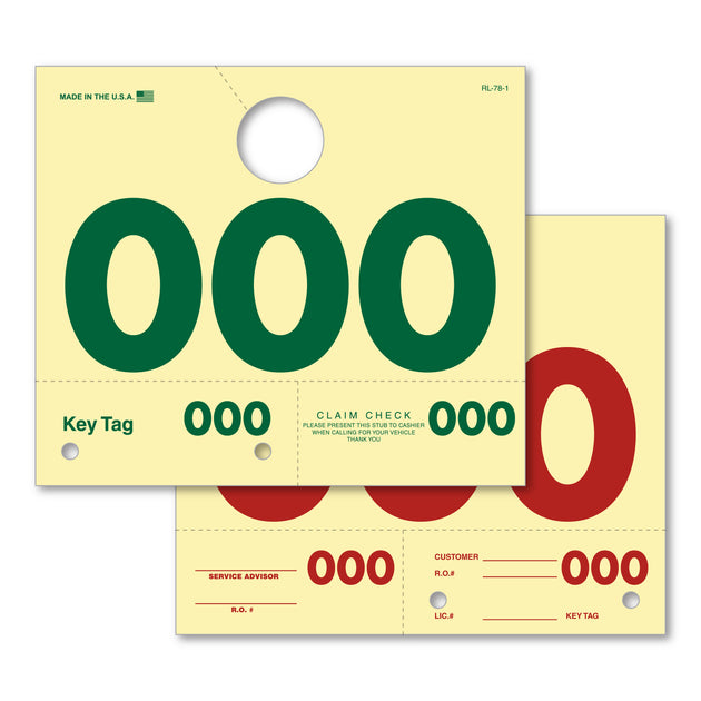 RL-78 3 & 4 Digit Service Dispatch Numbers (000-9999)