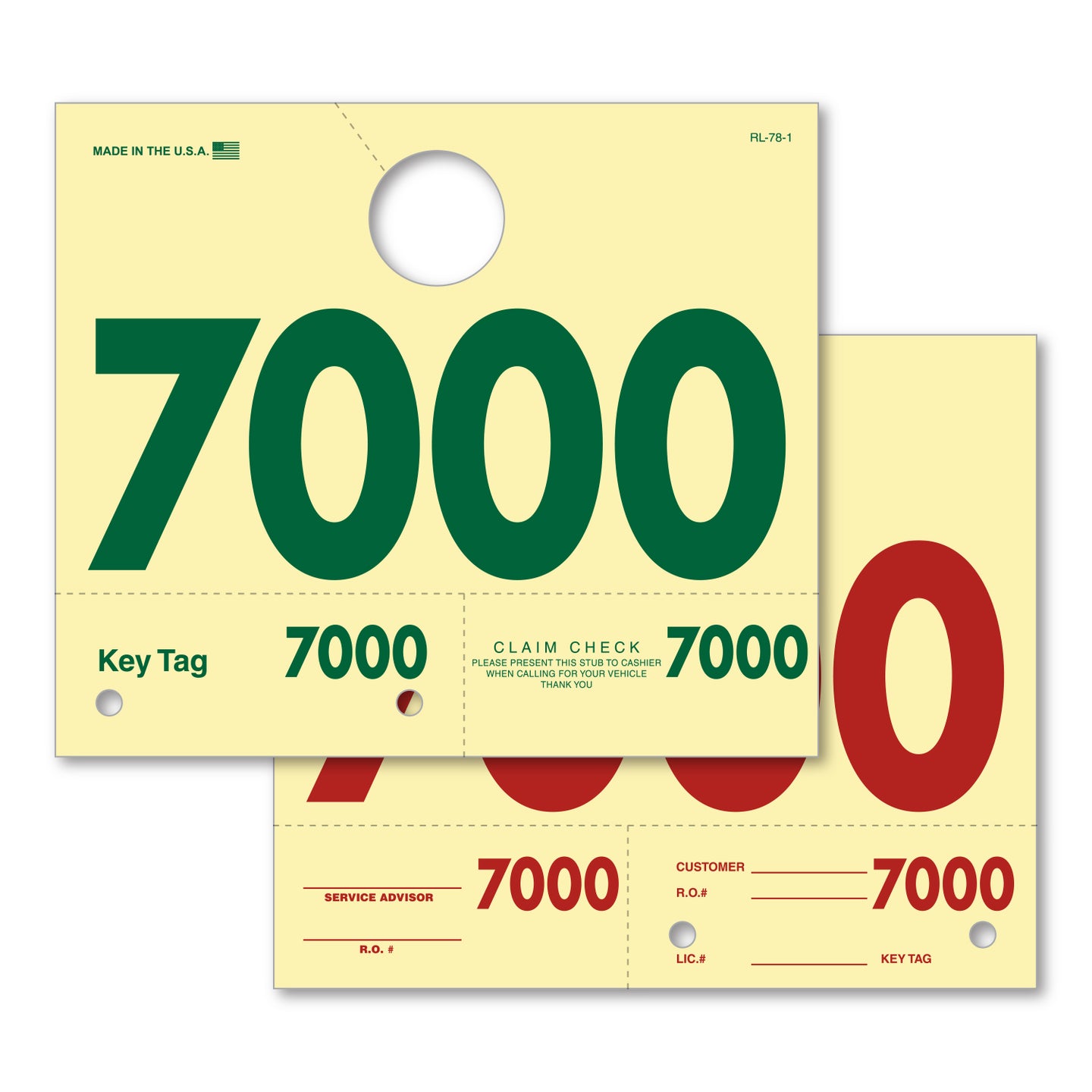 RL-78 Service Dispatch Numbers