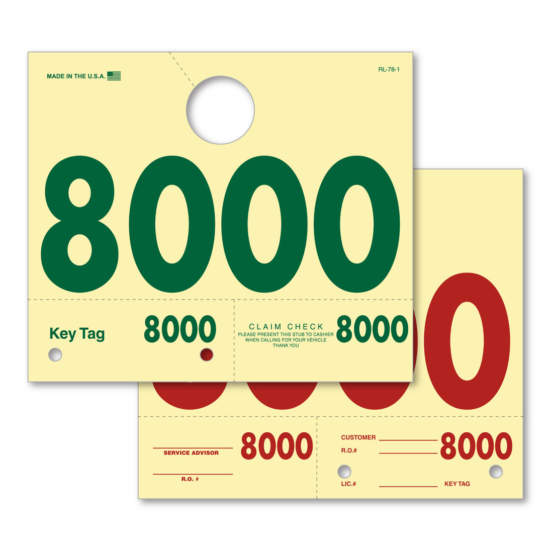 RL-78 Service Dispatch Numbers