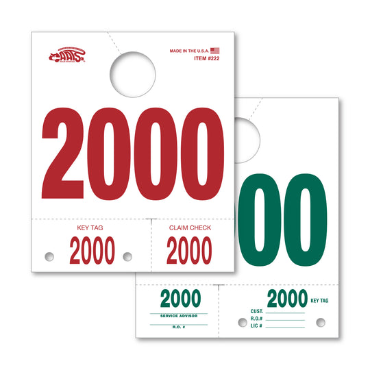 White Service Dispatch Numbers (000-9999)