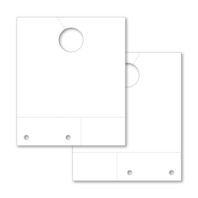 Blank White Service Dispatch Tags