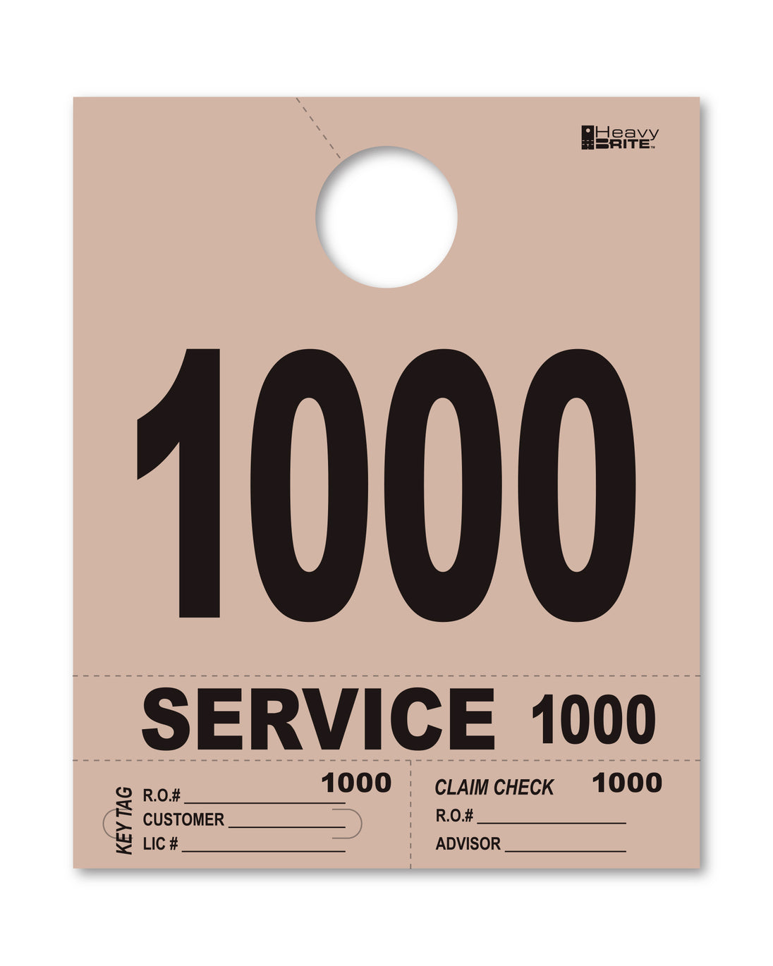 Heavy Brite 4 Part Service Dispatch Numbers