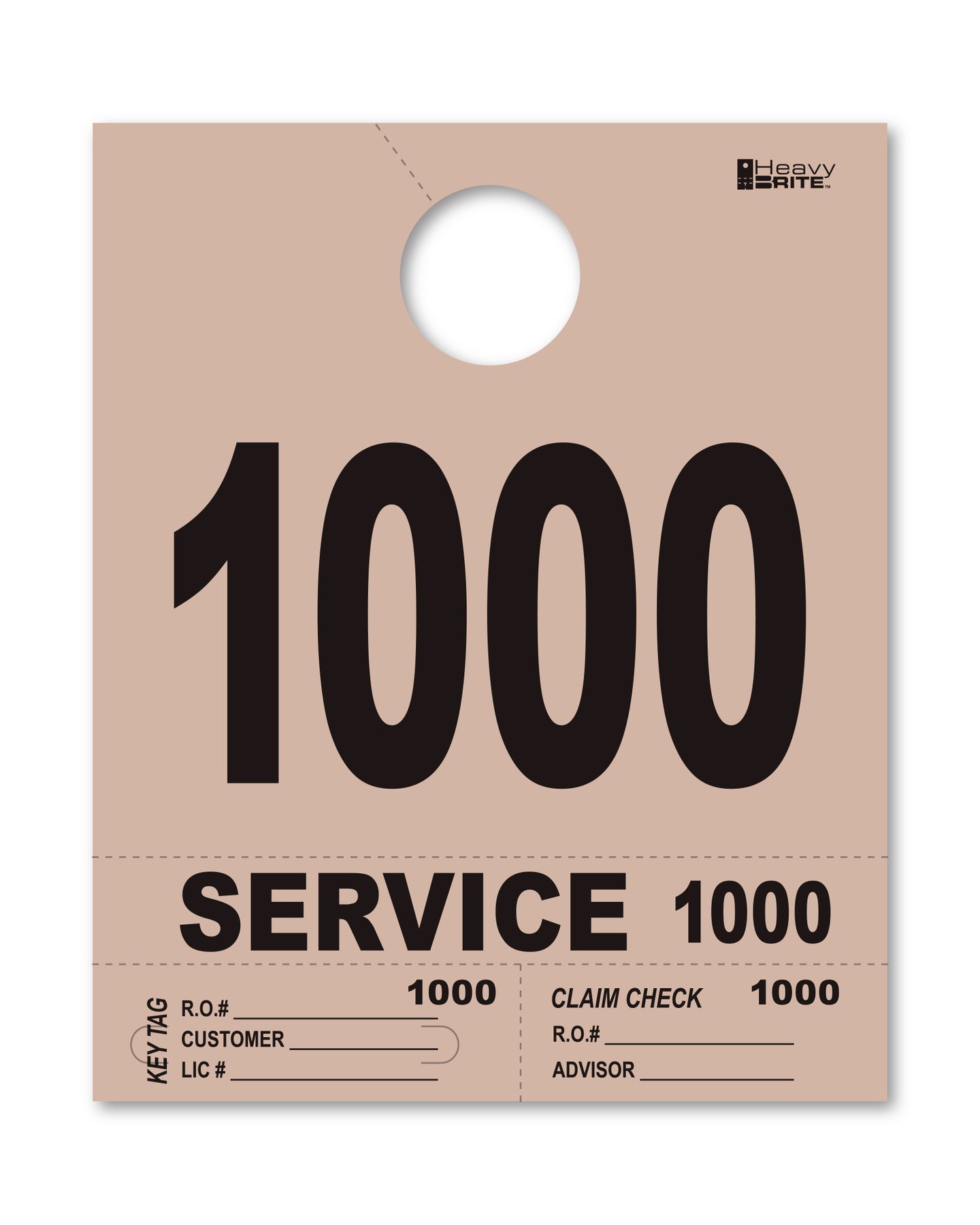 Heavy Brite 4 Part Service Dispatch Numbers