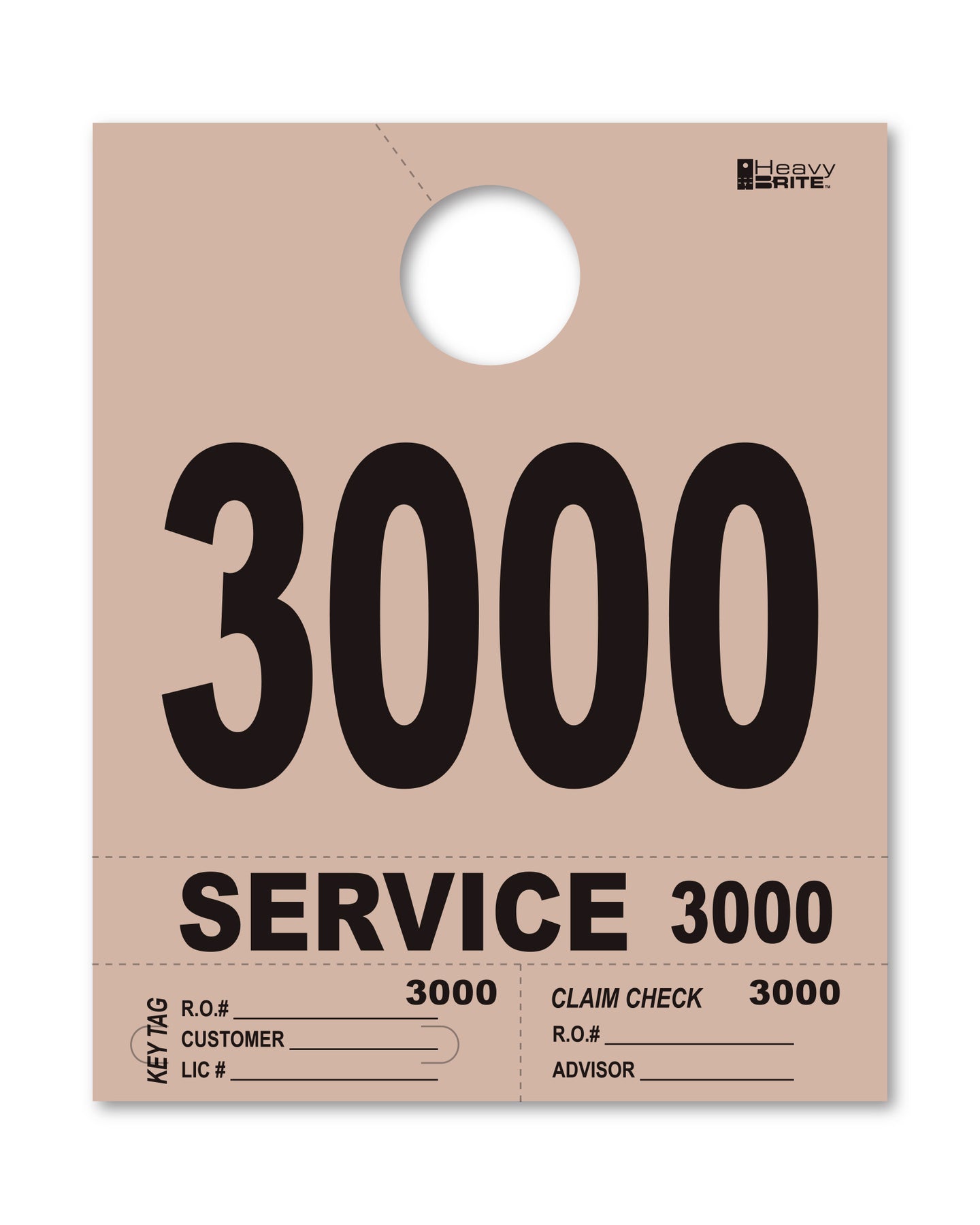Heavy Brite 4 Part Service Dispatch Numbers