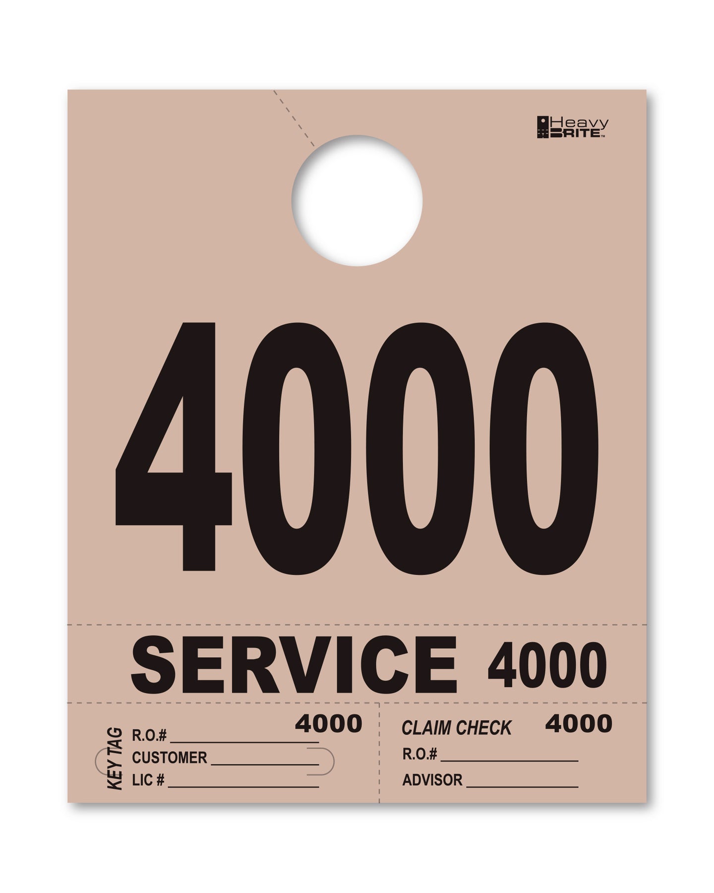 Heavy Brite 4 Part Service Dispatch Numbers
