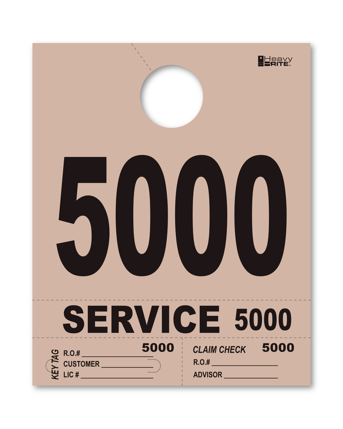 Heavy Brite 4 Part Service Dispatch Numbers
