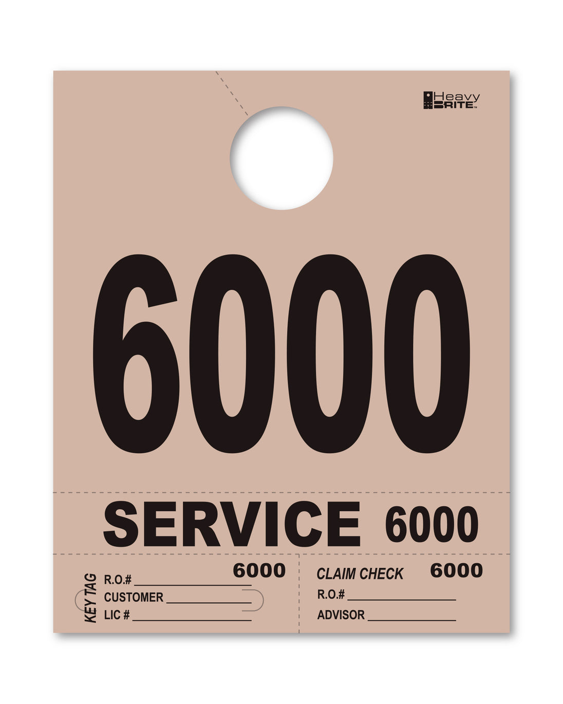 Heavy Brite 4 Part Service Dispatch Numbers