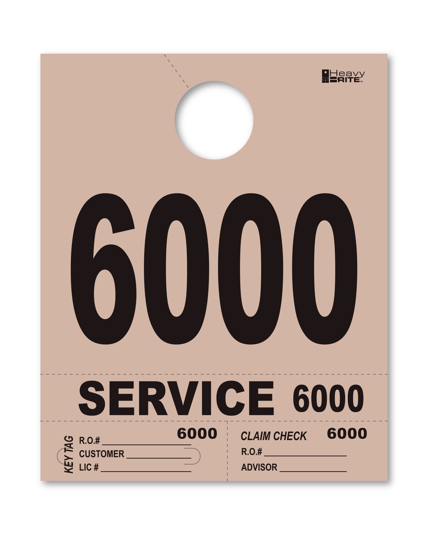 Heavy Brite 4 Part Service Dispatch Numbers