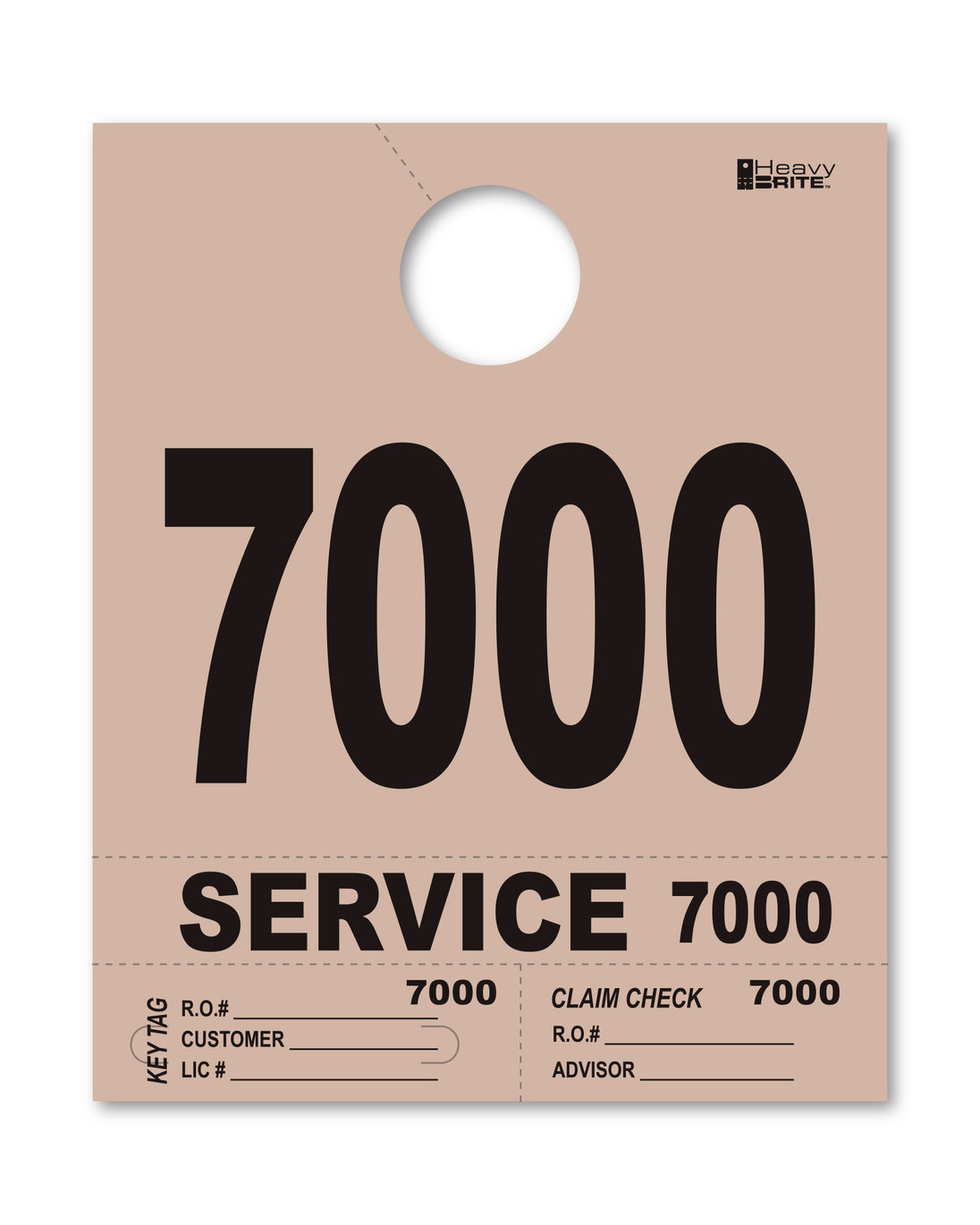 Heavy Brite 4 Part Service Dispatch Numbers