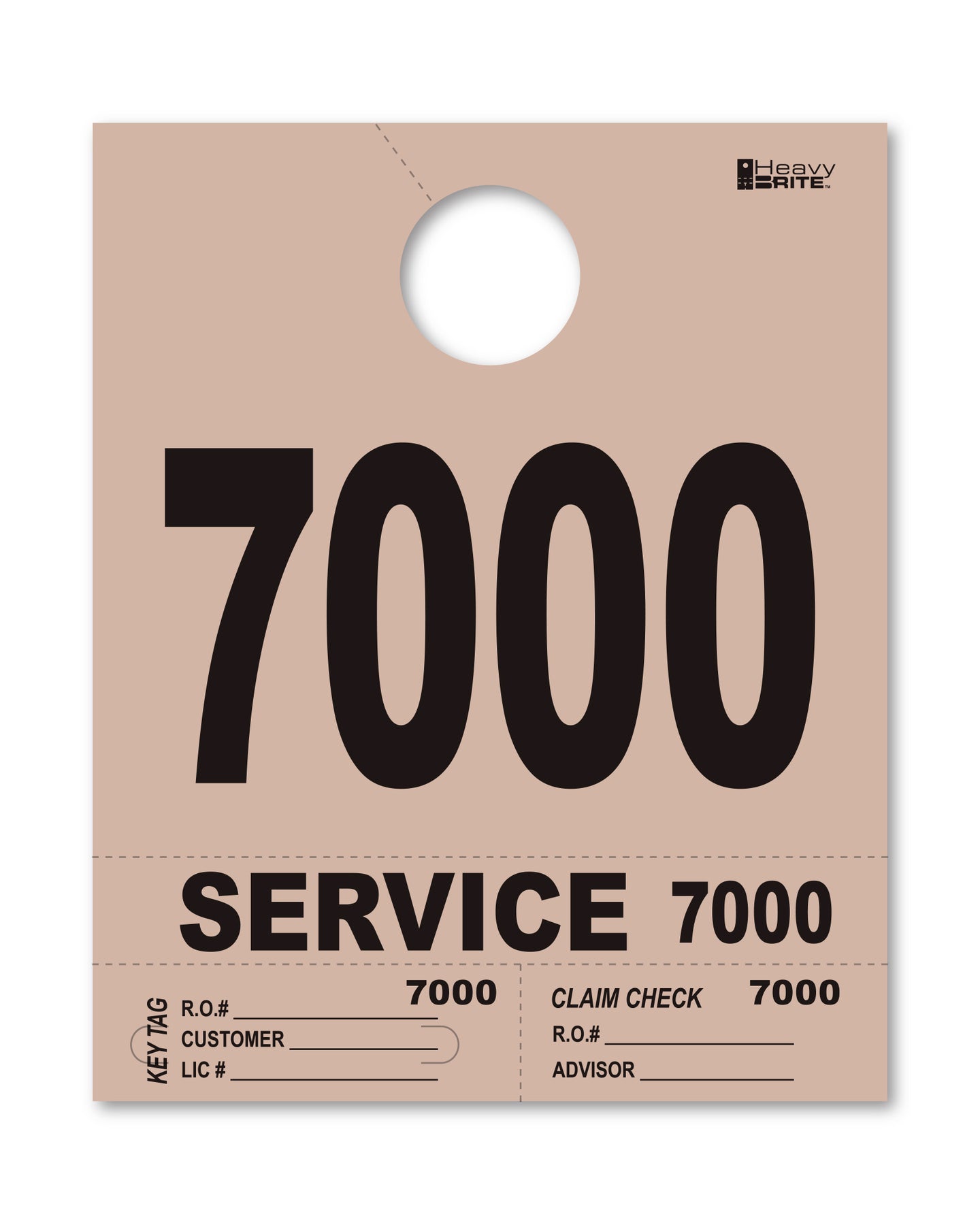 Heavy Brite 4 Part Service Dispatch Numbers