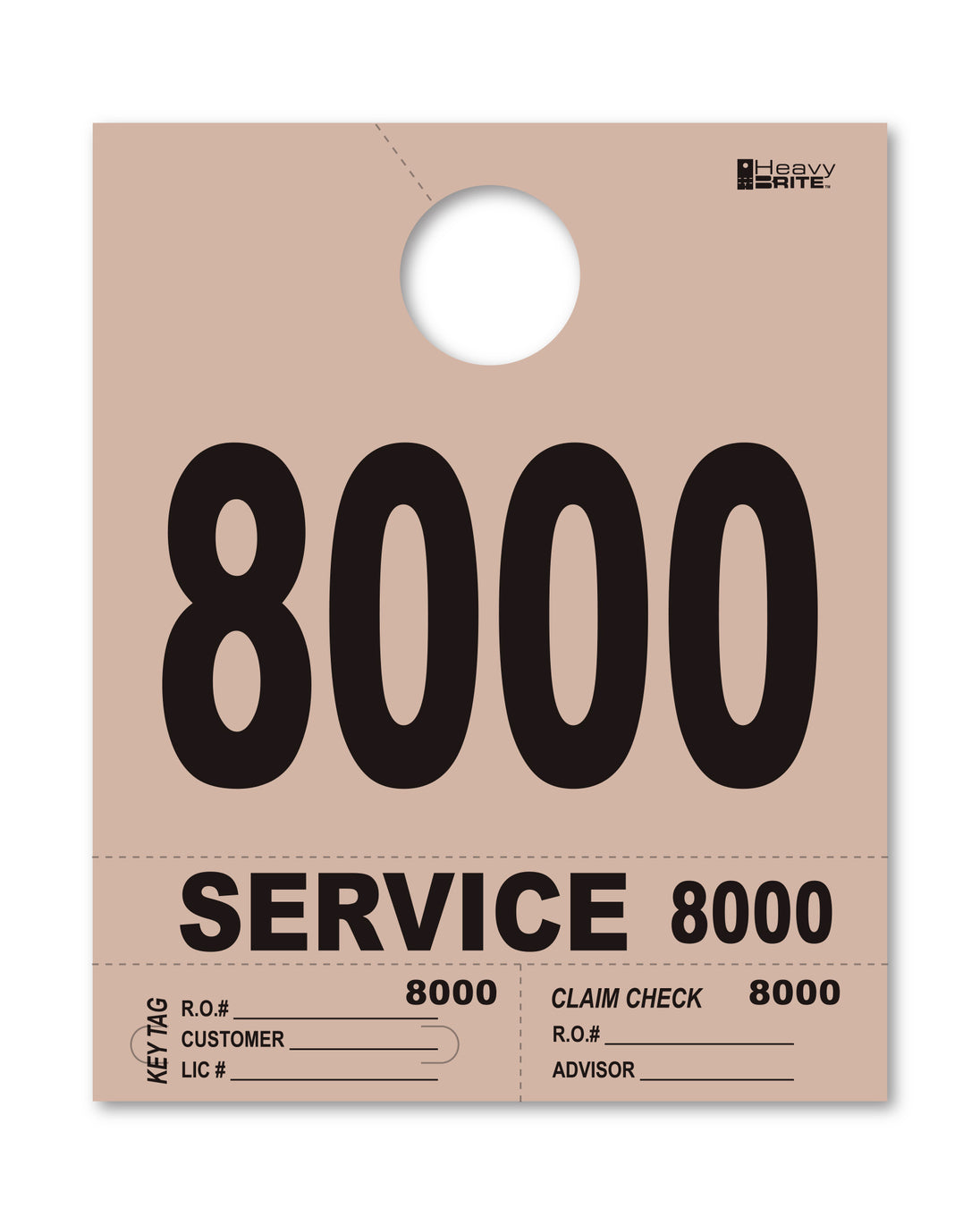 Heavy Brite 4 Part Service Dispatch Numbers