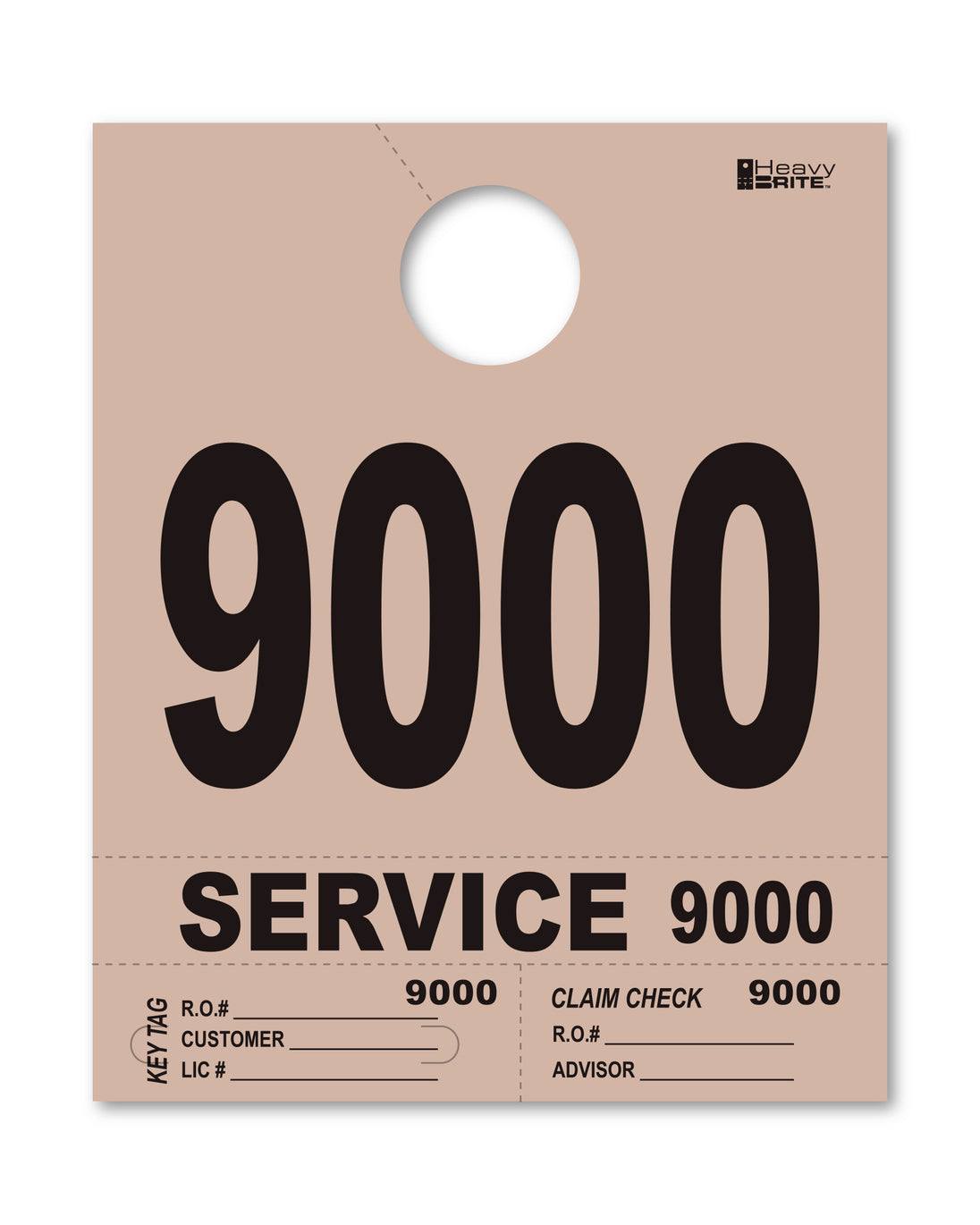 Heavy Brite 4 Part Service Dispatch Numbers