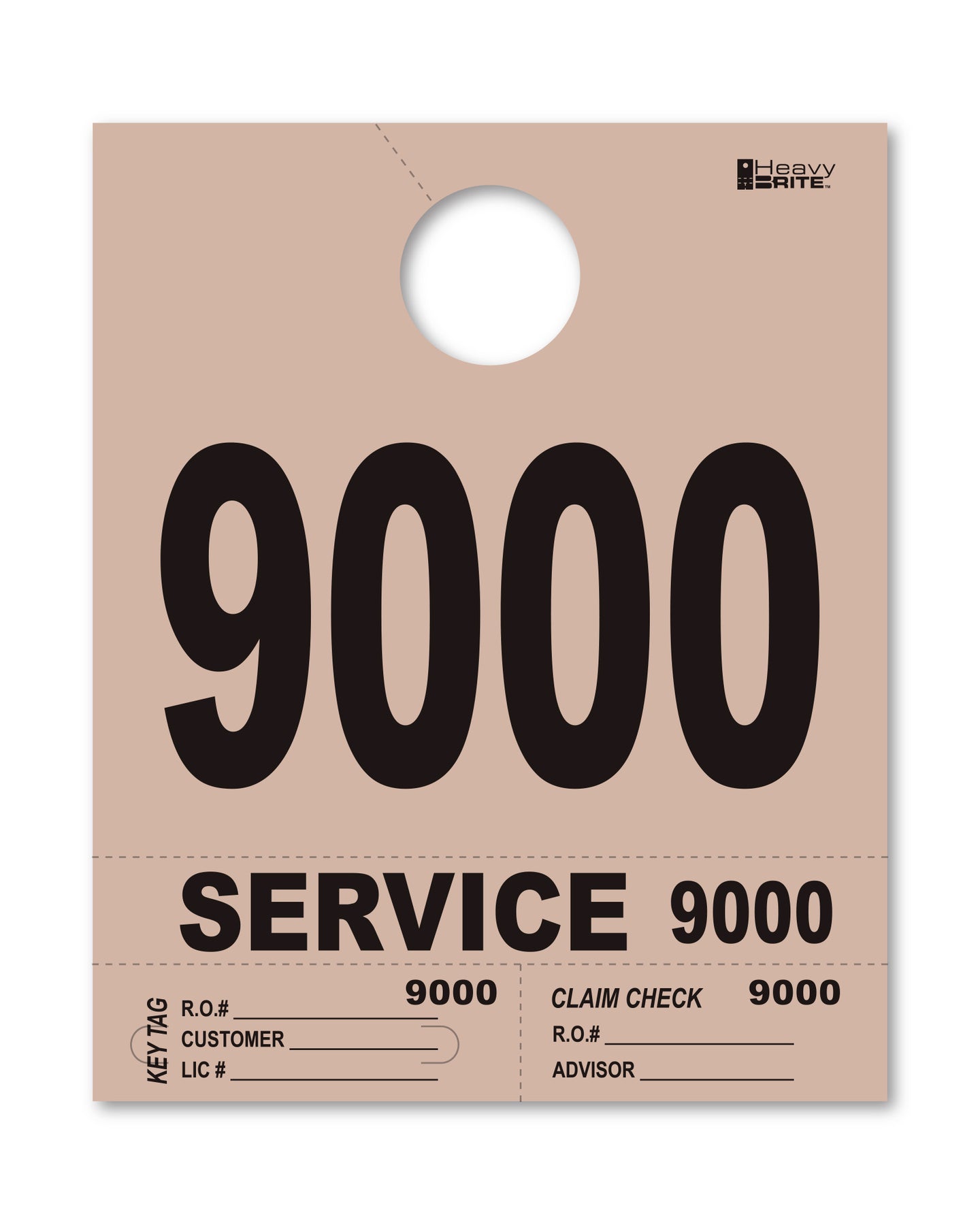Heavy Brite 4 Part Service Dispatch Numbers