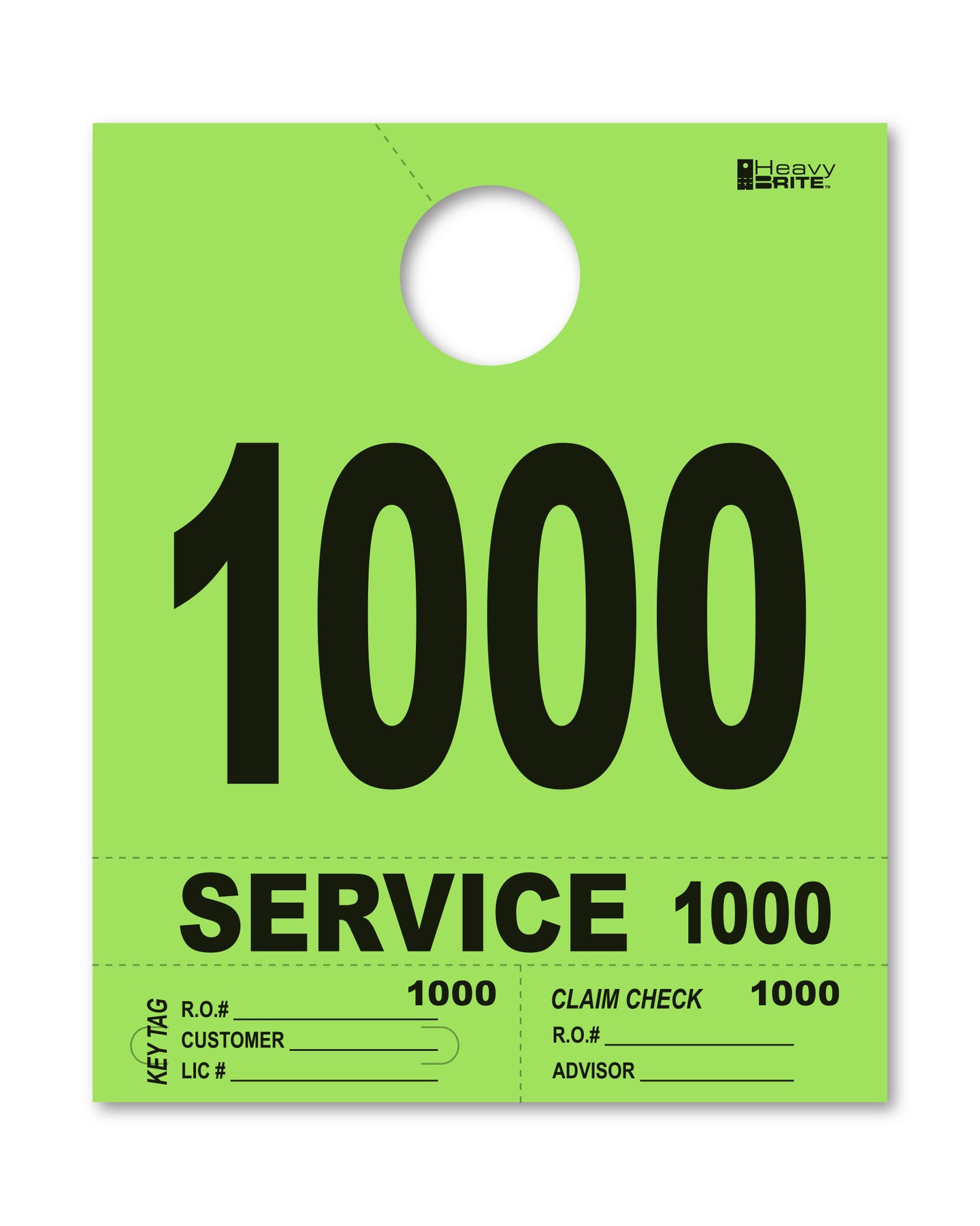 Heavy Brite 4 Part Service Dispatch Numbers