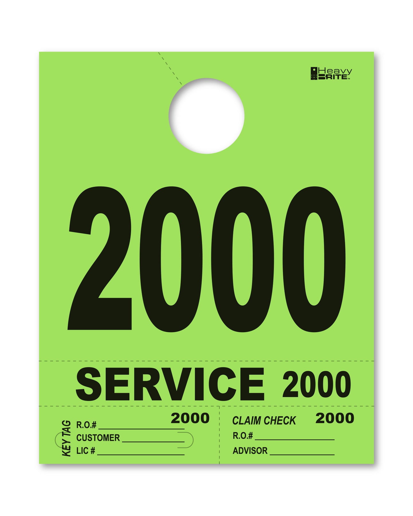 Heavy Brite 4 Part Service Dispatch Numbers