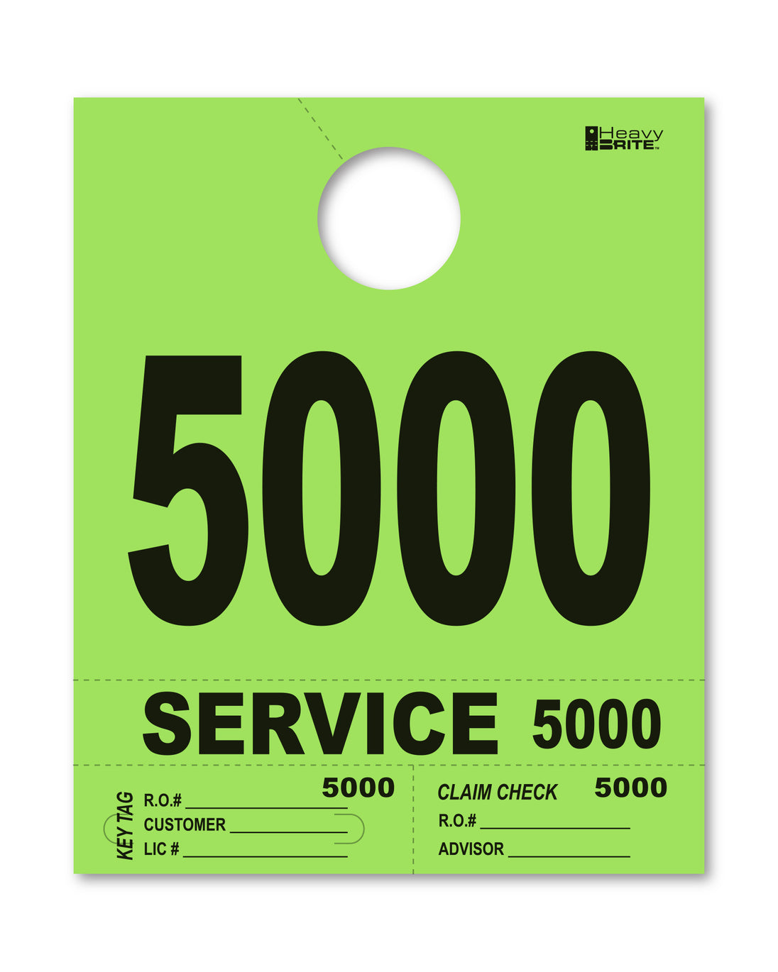 Heavy Brite 4 Part Service Dispatch Numbers