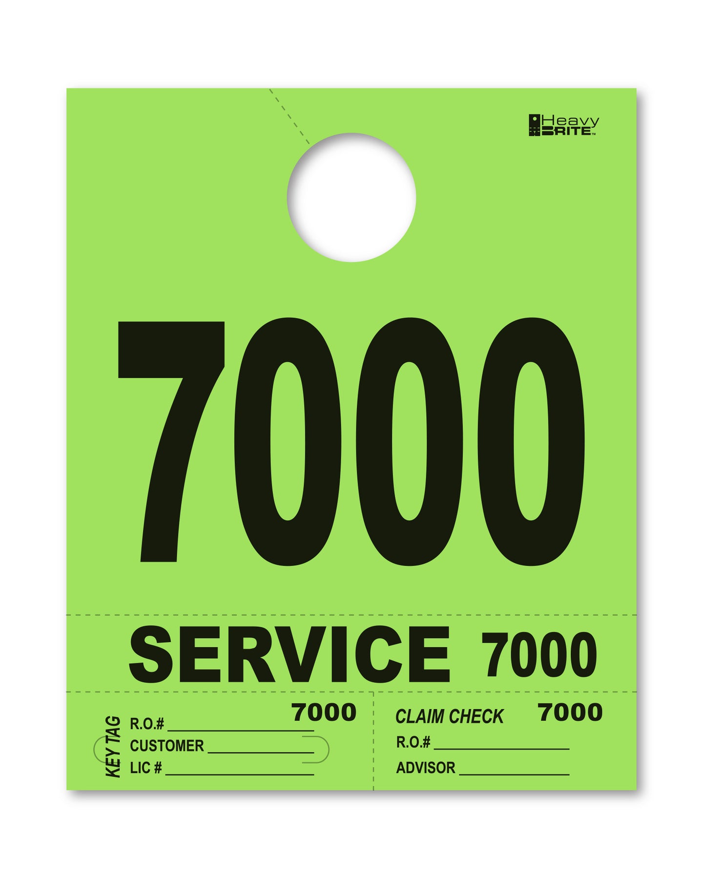 Heavy Brite 4 Part Service Dispatch Numbers