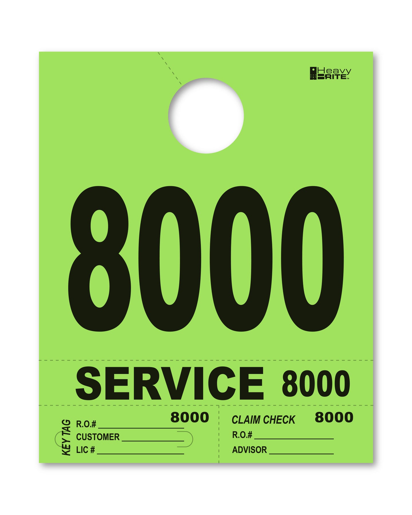 Heavy Brite 4 Part Service Dispatch Numbers