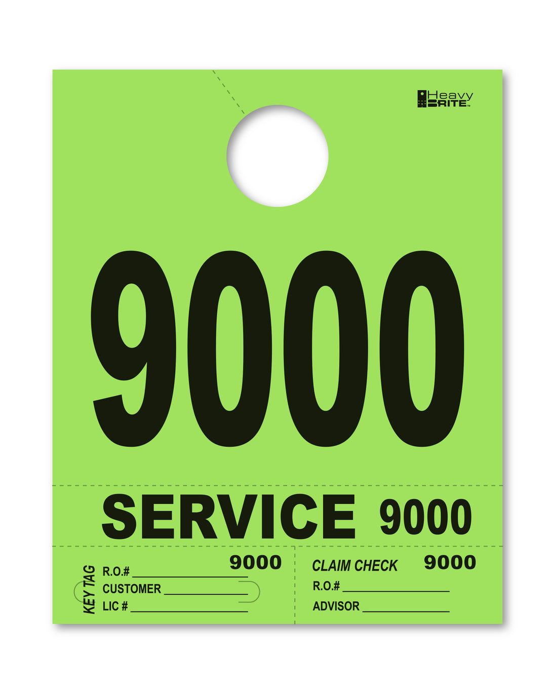 Heavy Brite 4 Part Service Dispatch Numbers