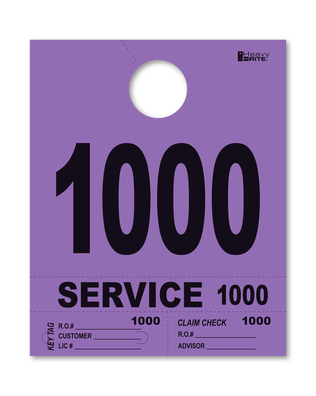 Heavy Brite 4 Part Service Dispatch Numbers