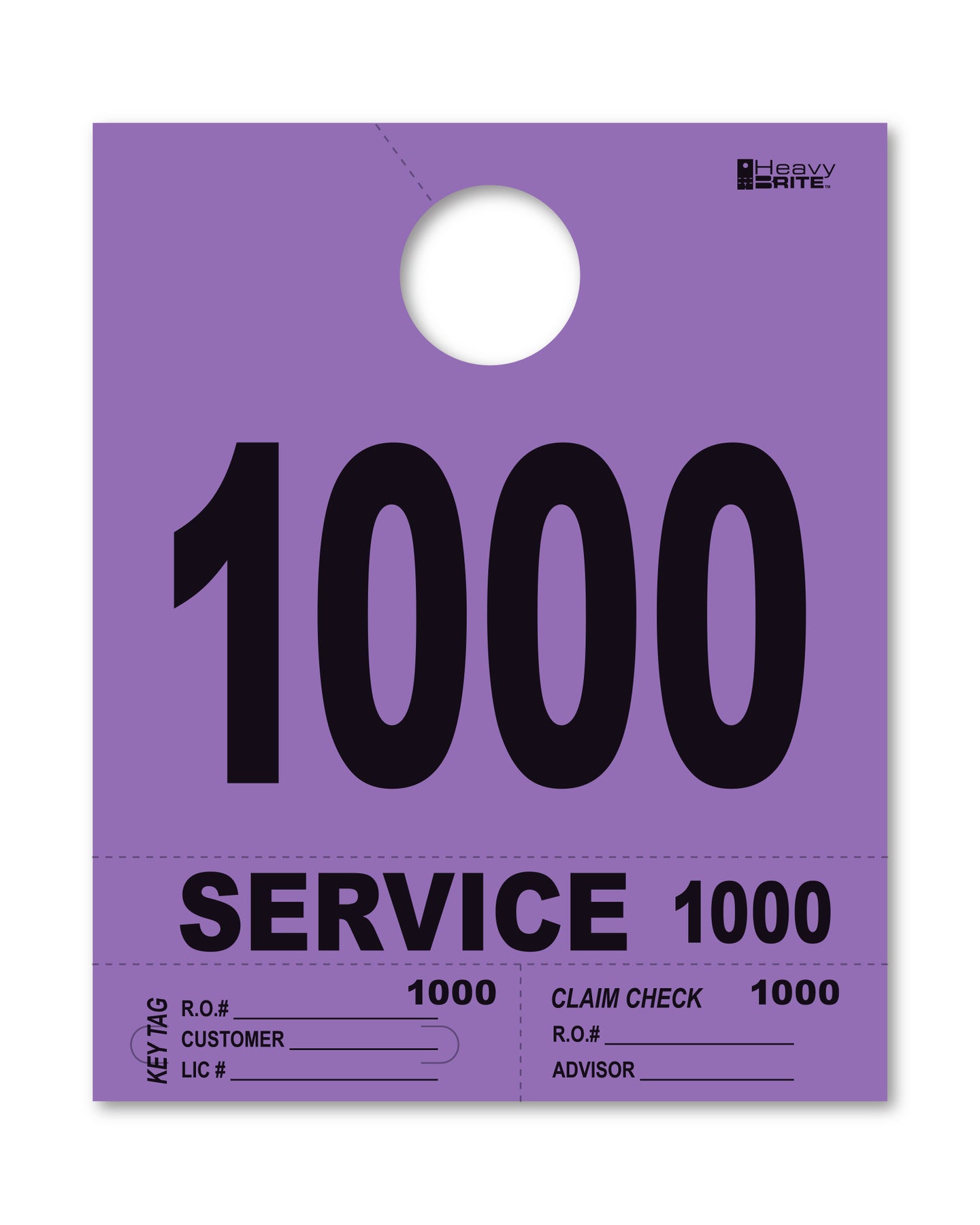 Heavy Brite 4 Part Service Dispatch Numbers