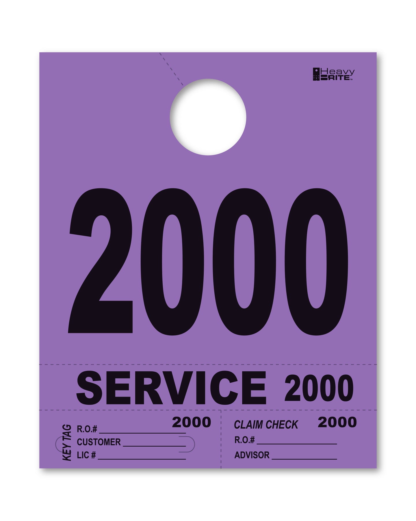 Heavy Brite 4 Part Service Dispatch Numbers