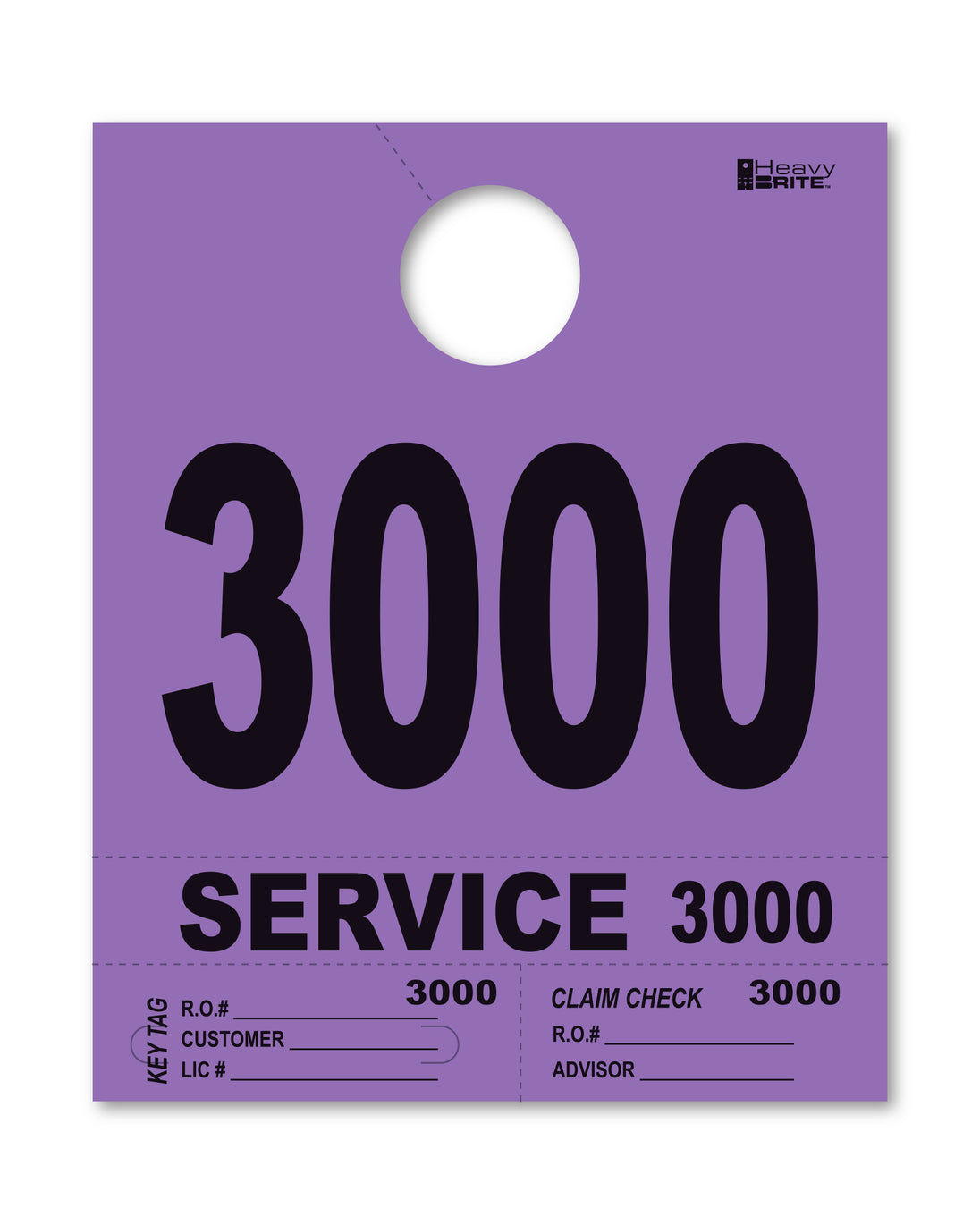 Heavy Brite 4 Part Service Dispatch Numbers