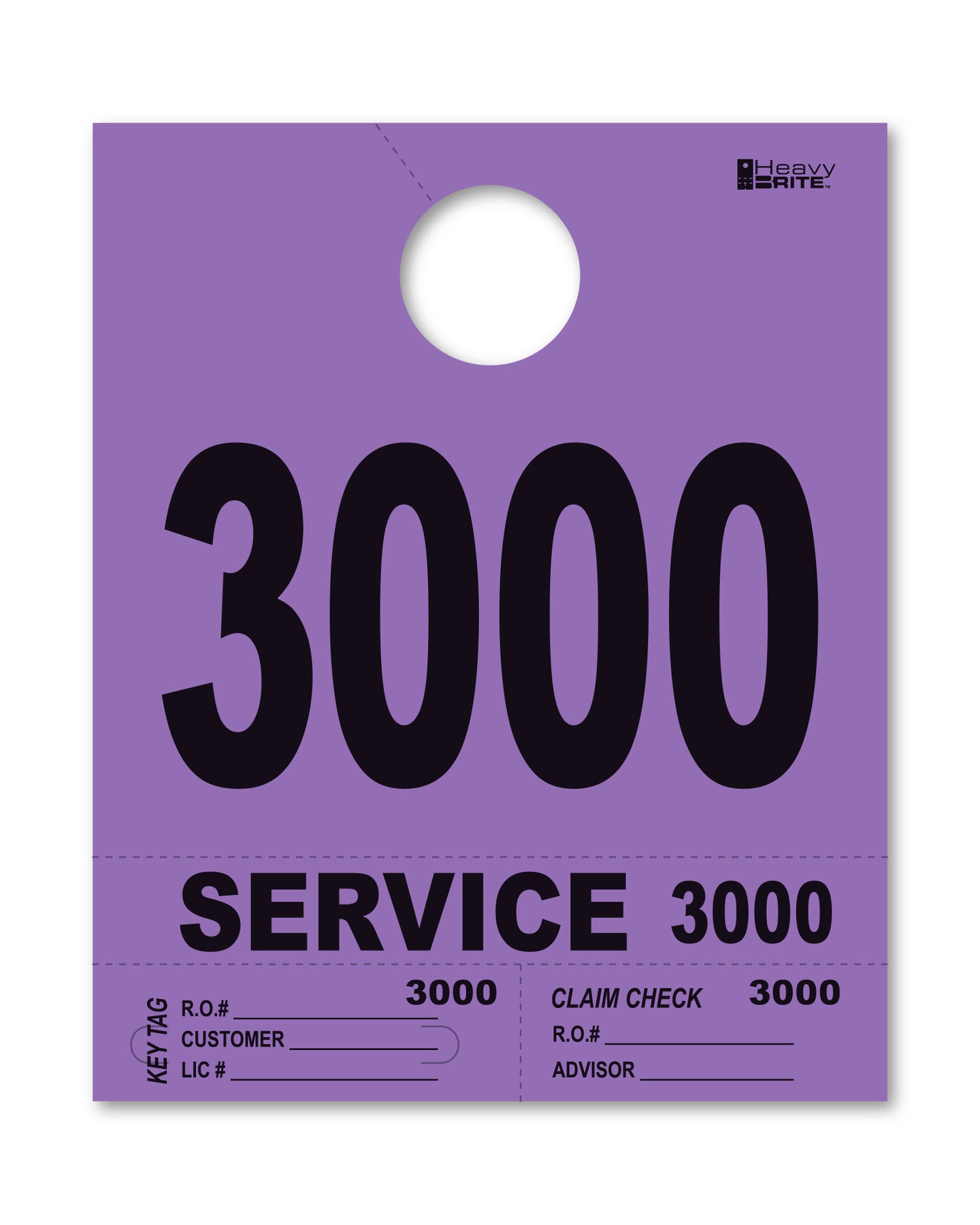 Heavy Brite 4 Part Service Dispatch Numbers