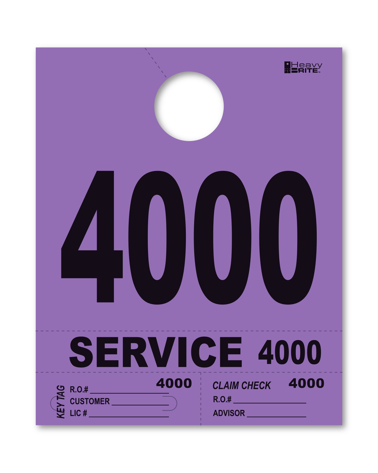 Heavy Brite 4 Part Service Dispatch Numbers