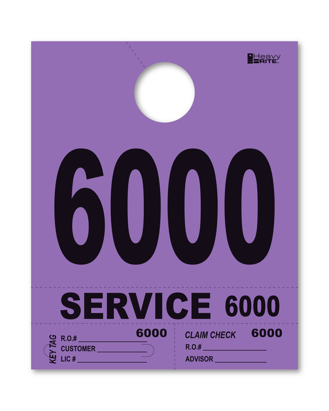 Heavy Brite 4 Part Service Dispatch Numbers