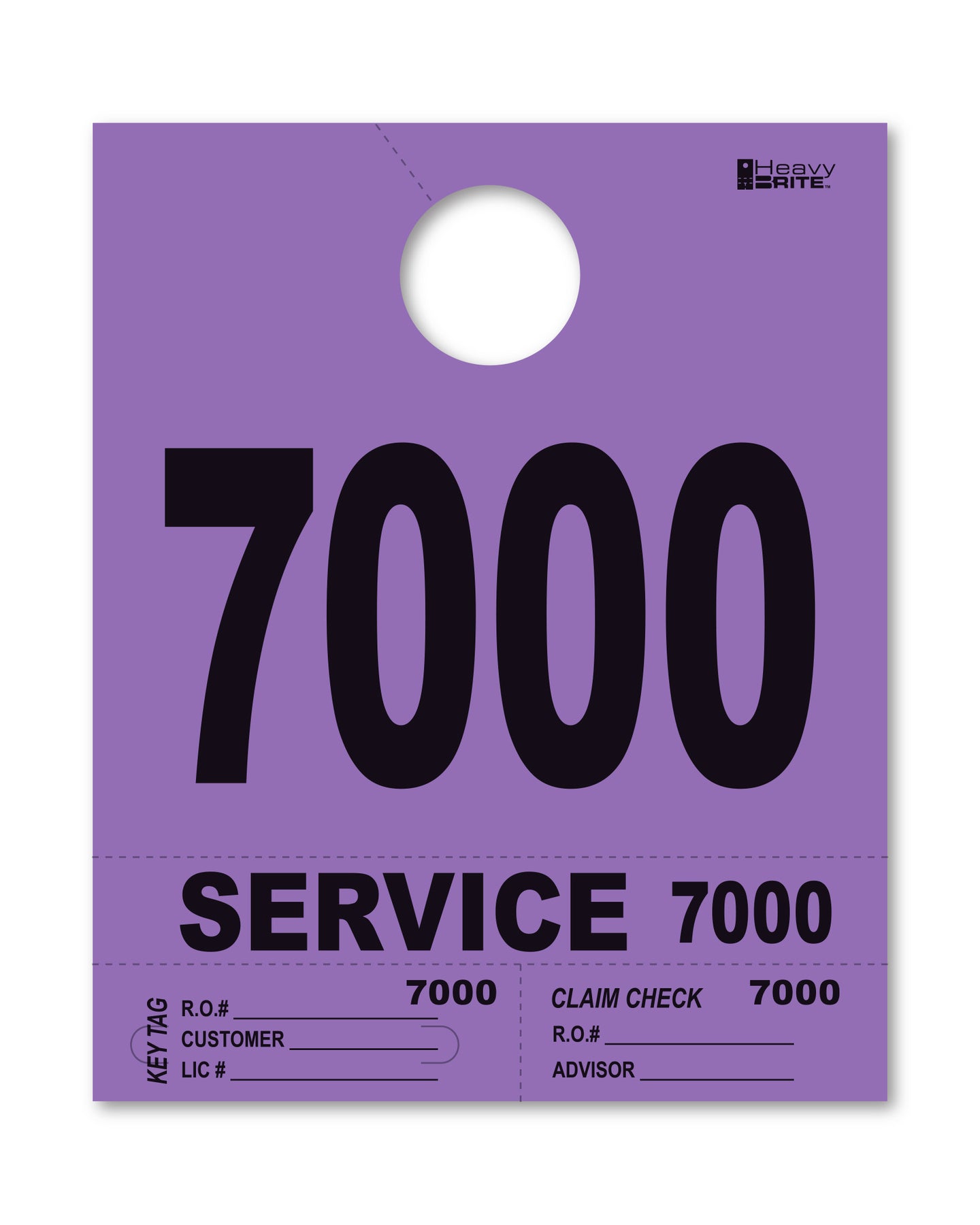 Heavy Brite 4 Part Service Dispatch Numbers