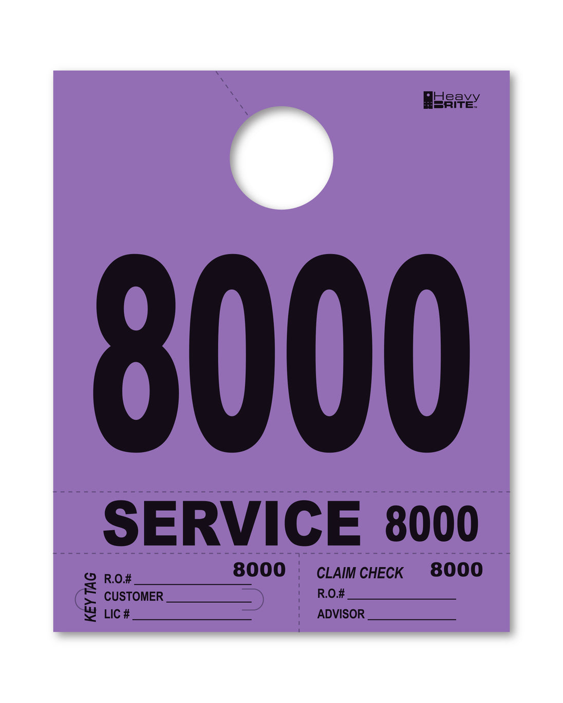Heavy Brite 4 Part Service Dispatch Numbers