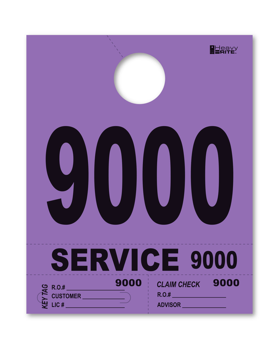Heavy Brite 4 Part Service Dispatch Numbers