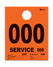 HeavyBrite 4 Part Service Tag Dispatch Numbers
