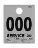 HeavyBrite 4 Part Service Tag Dispatch Numbers