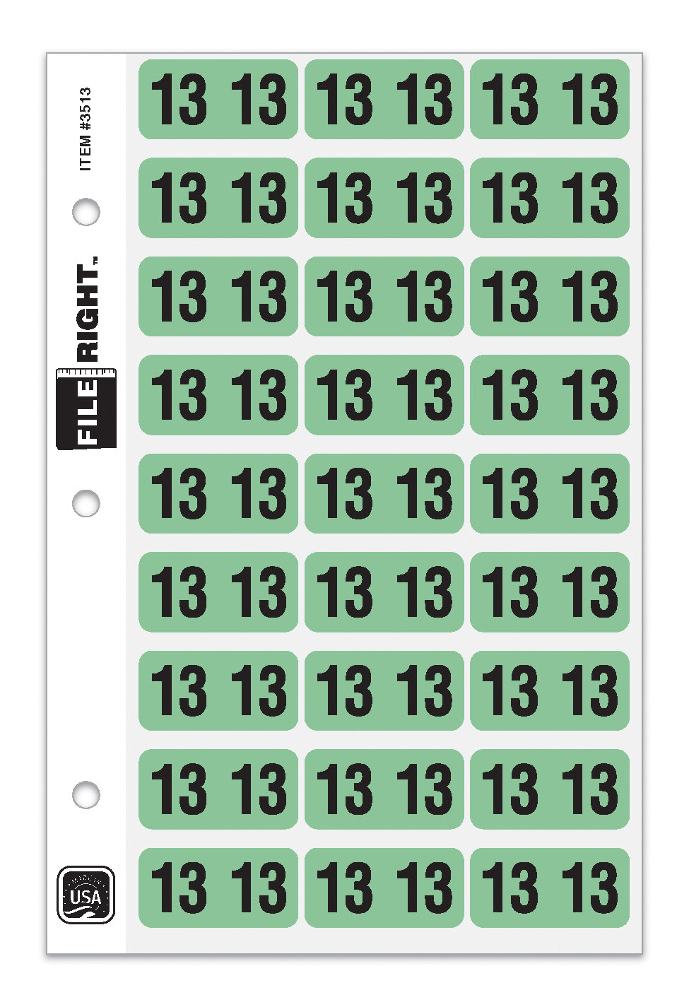 File Right Color-Code Years - Ringbook
