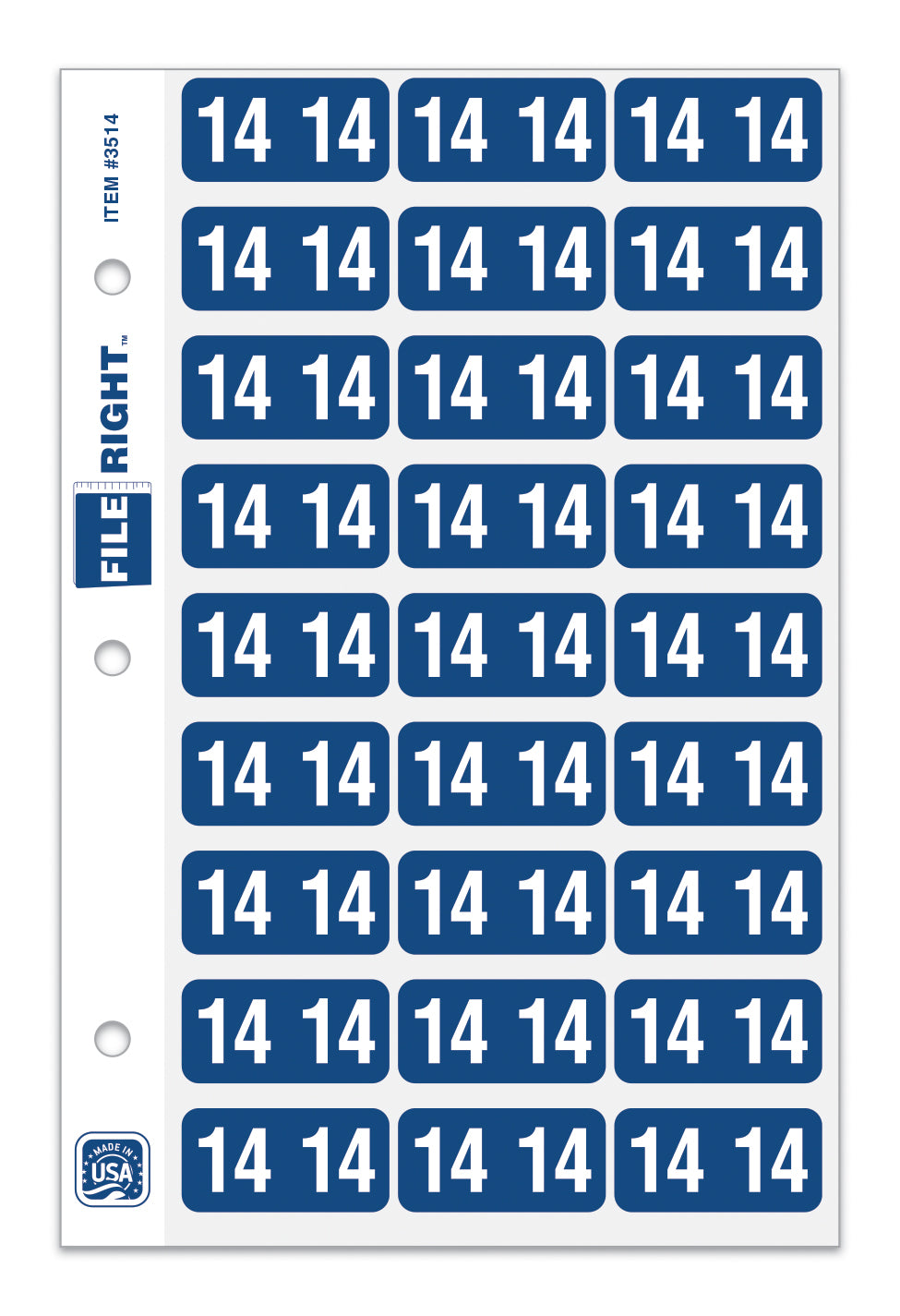 File Right Color-Code Years - Ringbook
