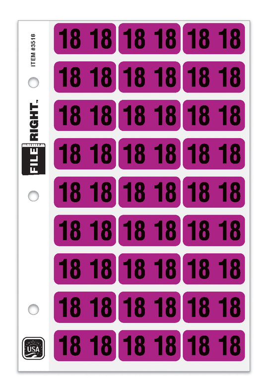 File Right Color-Code Years - Ringbook