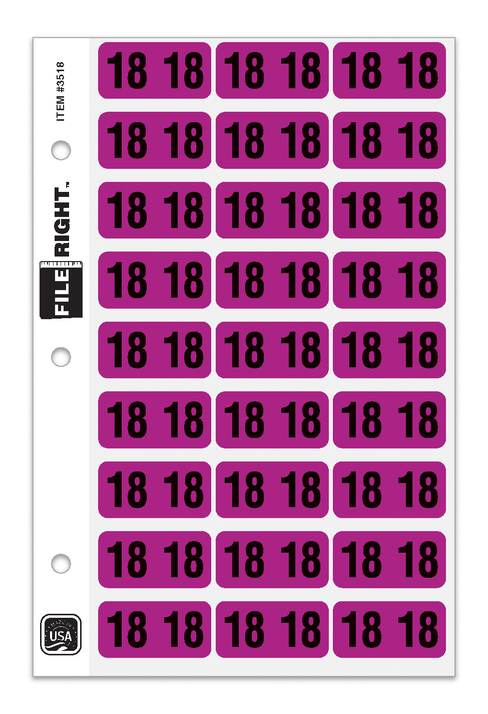 File Right Color-Code Years - Ringbook